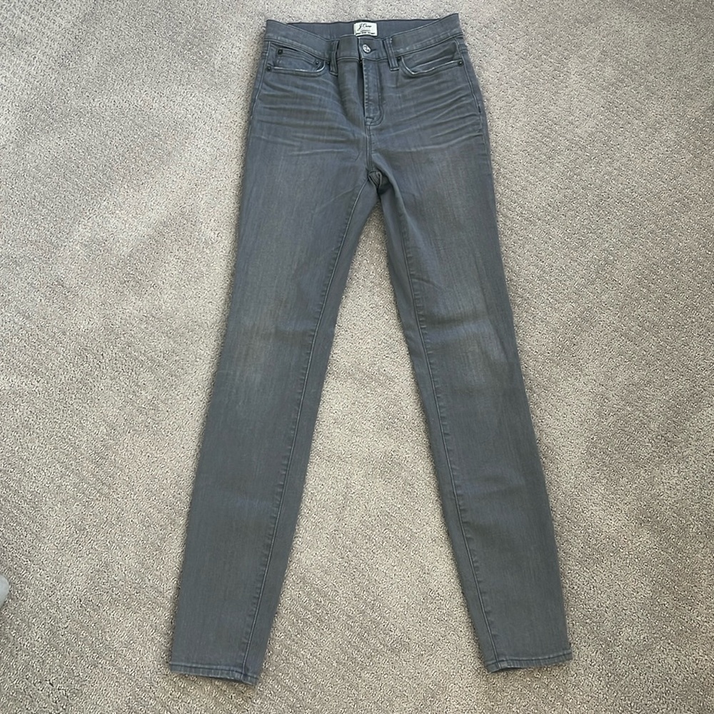 J Crew Grey High Rise Jeans.  Size 26 Tall.